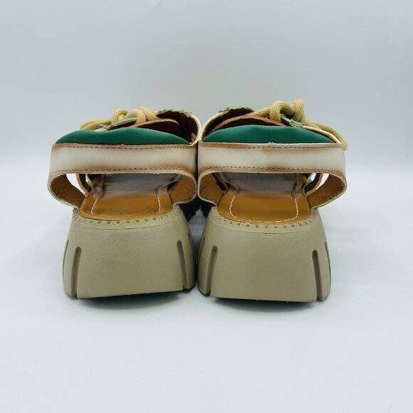 Cooer Shoes Womens Size 8-8.5 EU39 Lace Sandal Platform Chunky Heel Y2K Huarache - Picture 8 of 12